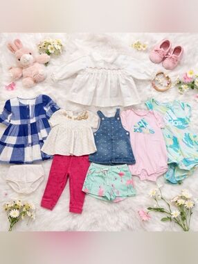 Baby Girl Clothing Bundle – 6–9 Months